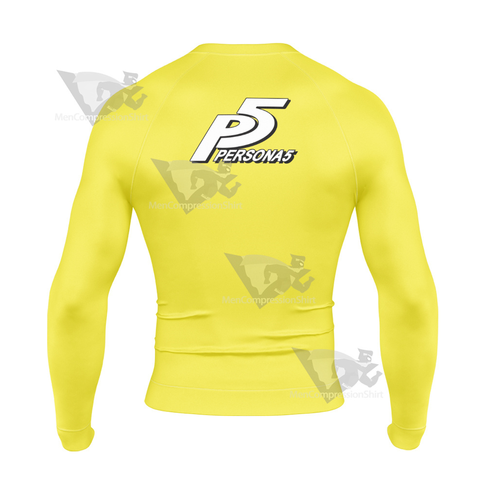 Persona 5 Ryuji Sakamoto Yellow Long Sleeve Compression Shirt