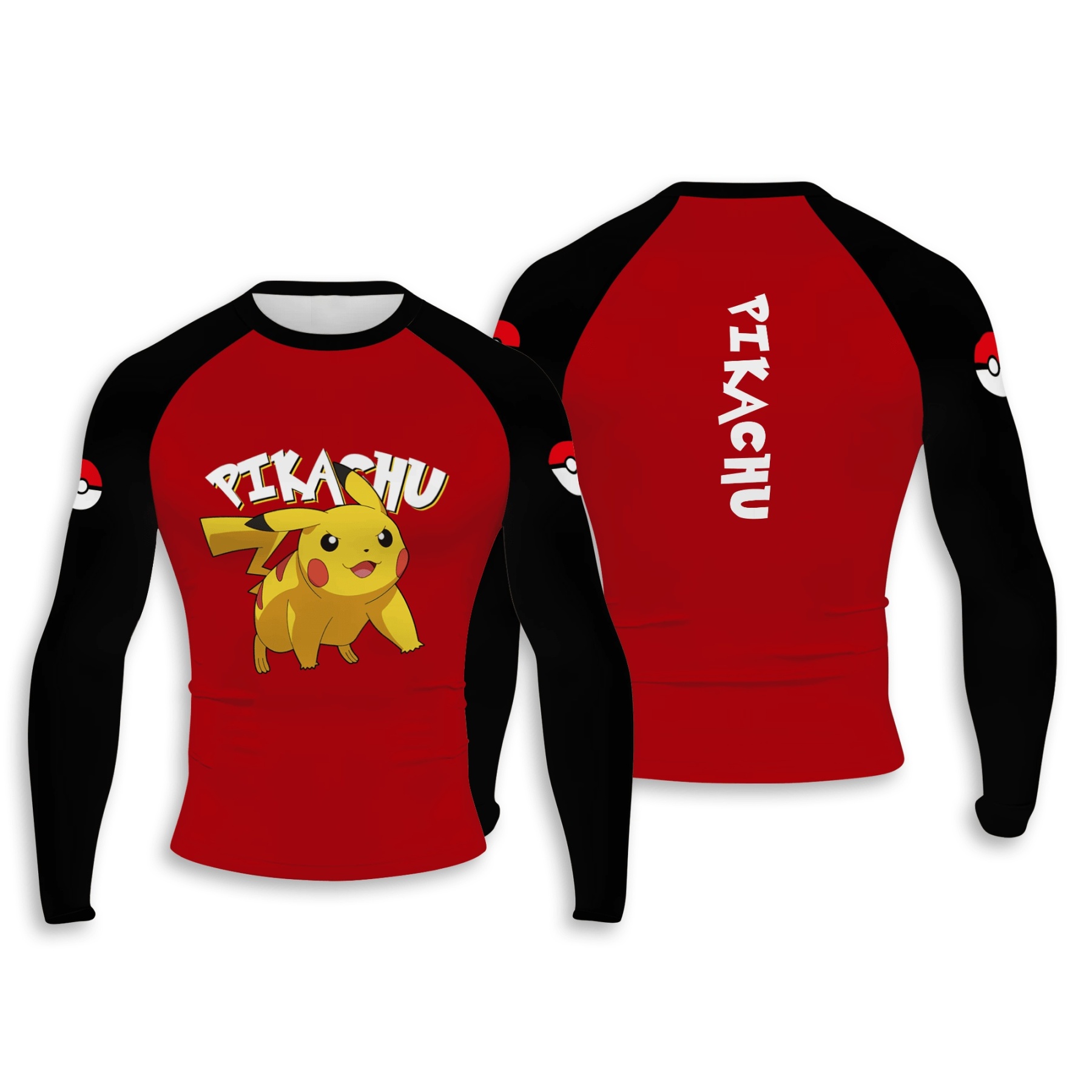 Pikachu Men Long Sleeve Compression Shirt