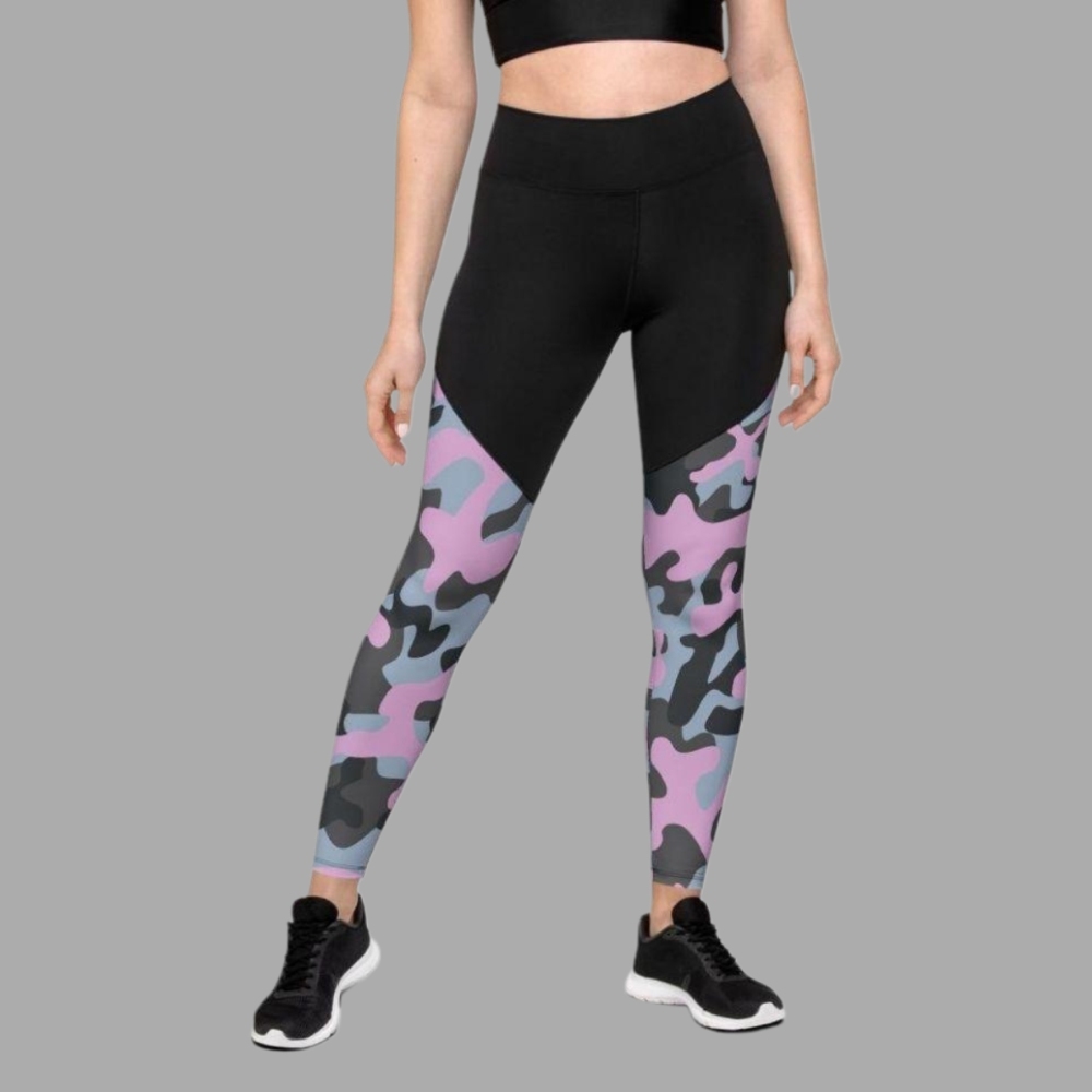 Pink Camo Women Compression Legging