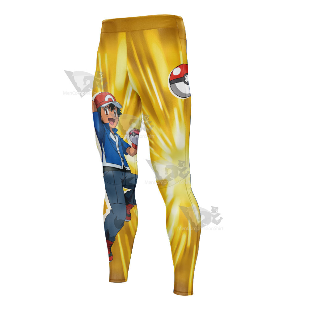 Pm Ash Ketchum Kalos Mens Compression Legging-MensCompressionShirt
