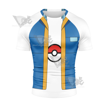Pm Ash Ketchum M20 Rash Guard Compression Shirt