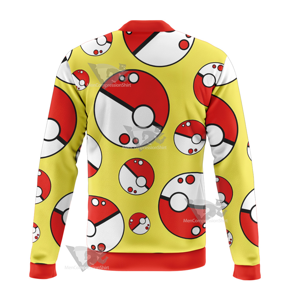 Pm Go Pokeball Yellow Bomber Jacket