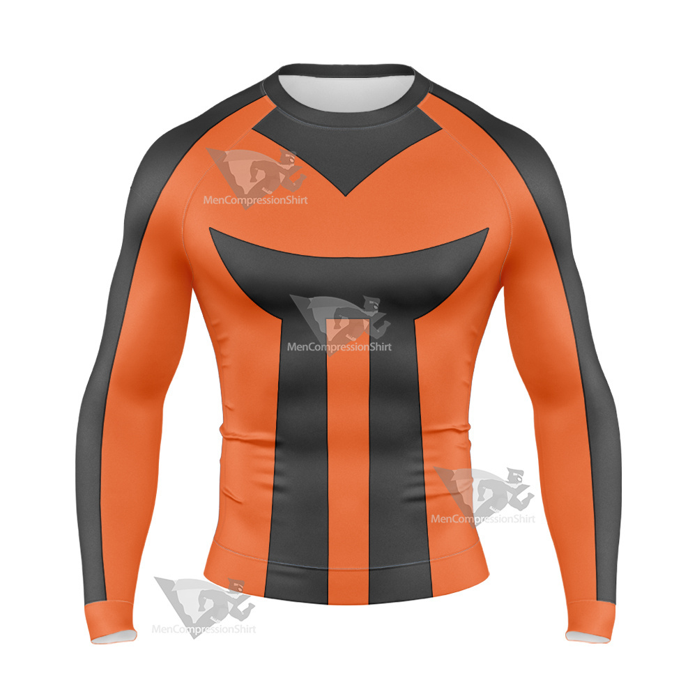 Pm Pocket Monster Oras Brendan Long Sleeve Compression Shirt