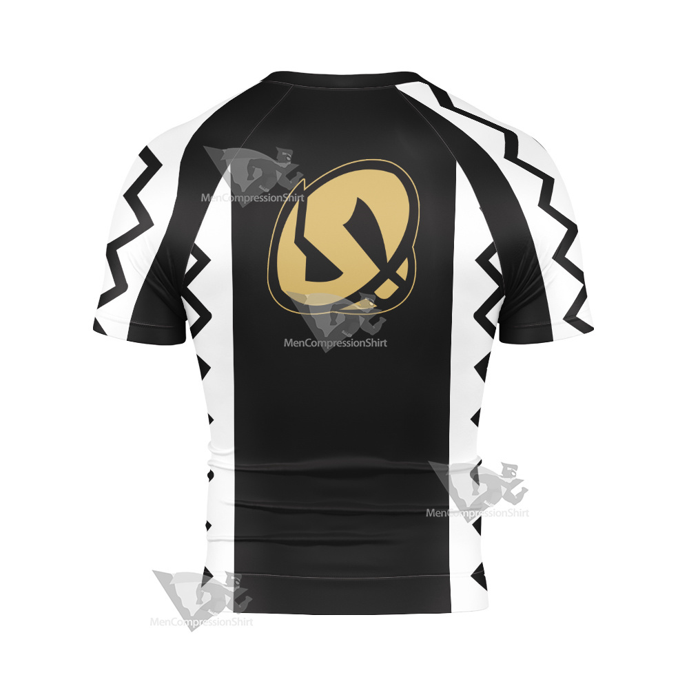 Pm Sun And Moon Team Skull Guzma Short Sleeve Compression Shirt