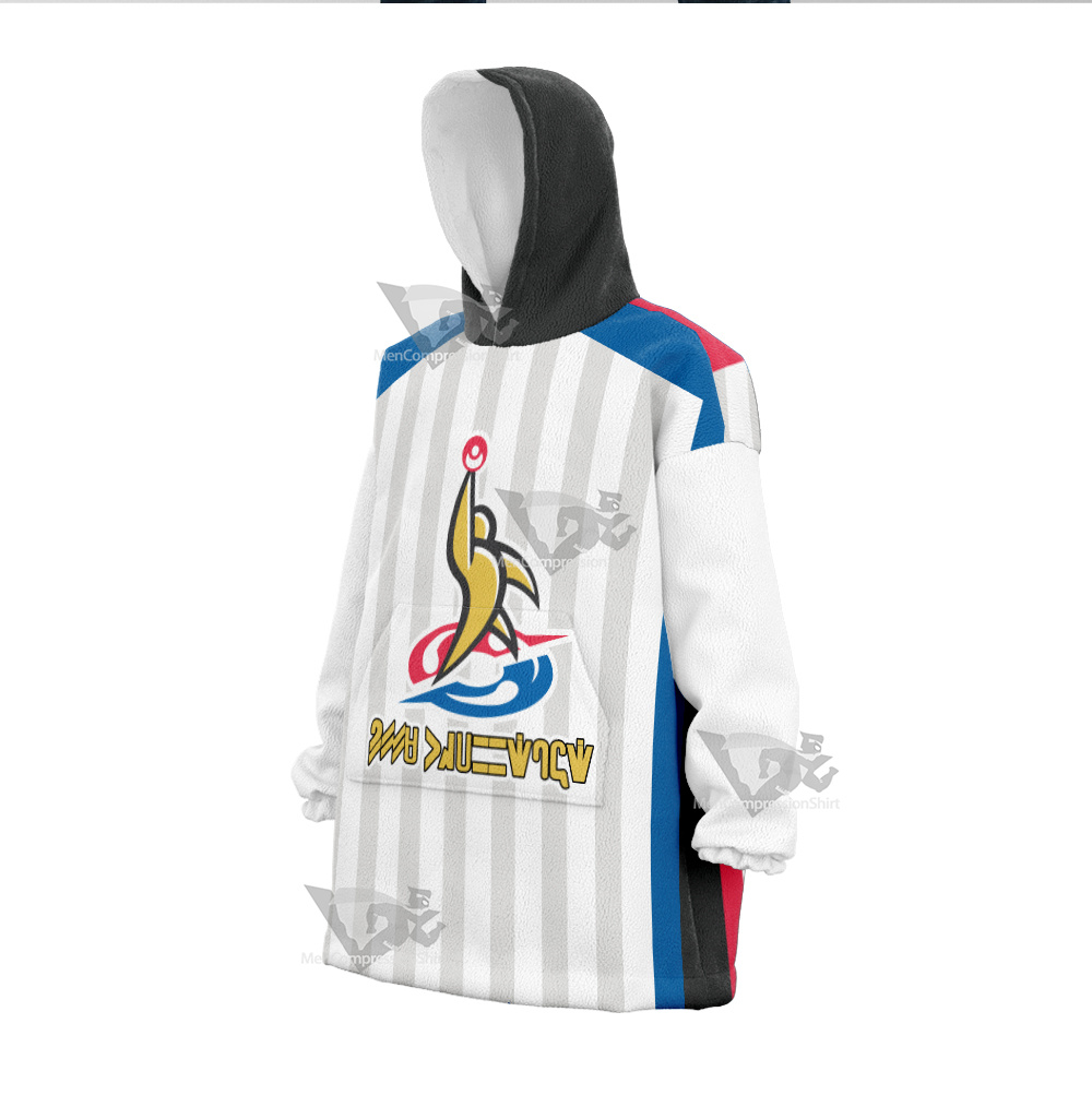 Pm Sword And Shield Galar League Trainer Snug Oversized Blanket Hoodie