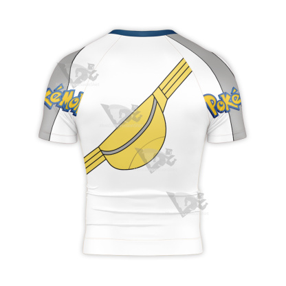 Pokemon The Hidden Treasure Carmine Short Sleeve Compression Shirt