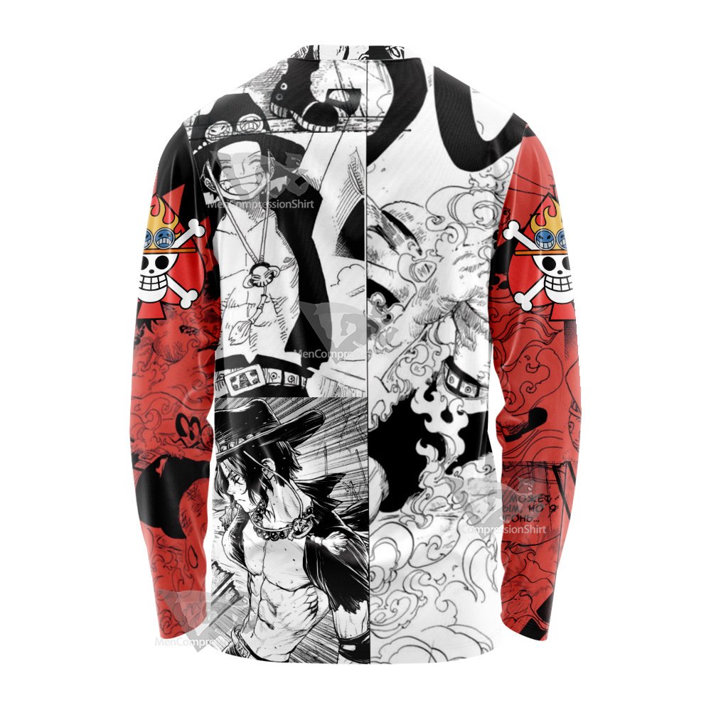 Portgas D Ace One Piece Long Sleeve Shirt