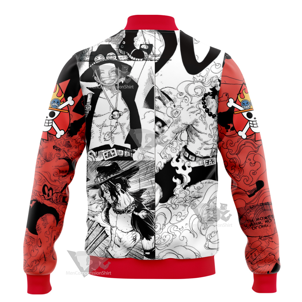 Portgas D Ace One Piece Varsity Jacket
