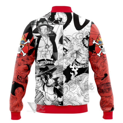 Portgas D Ace One Piece Varsity Jacket – MensCompressionShirt