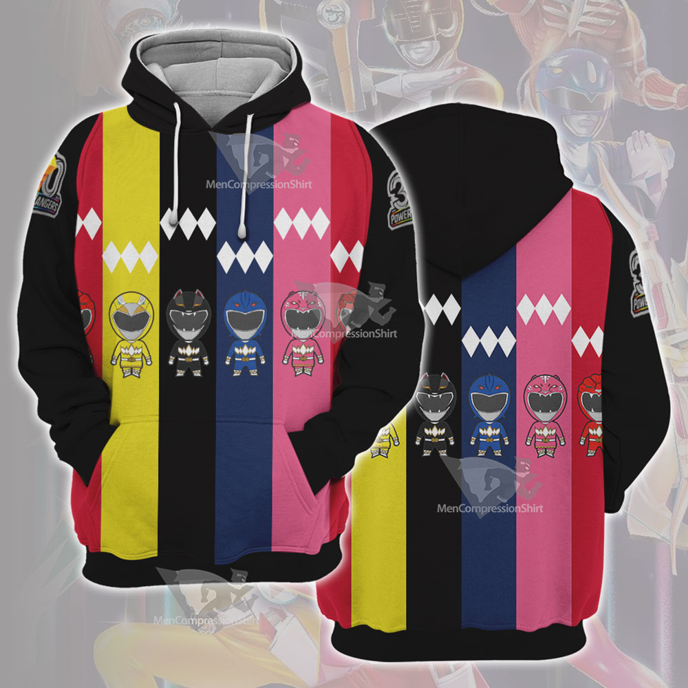 Power Rangers 30 Anniversary Cosplay Hoodie