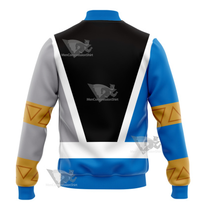 Power Rangers Dino Fury Blue Ranger Varsity Jacket
