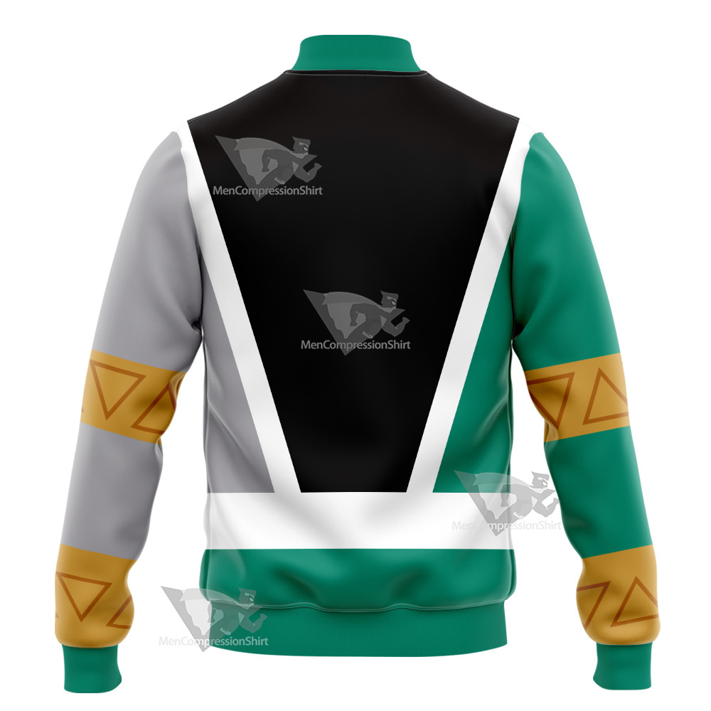 Power Rangers Dino Fury Green Ranger Varsity Jacket