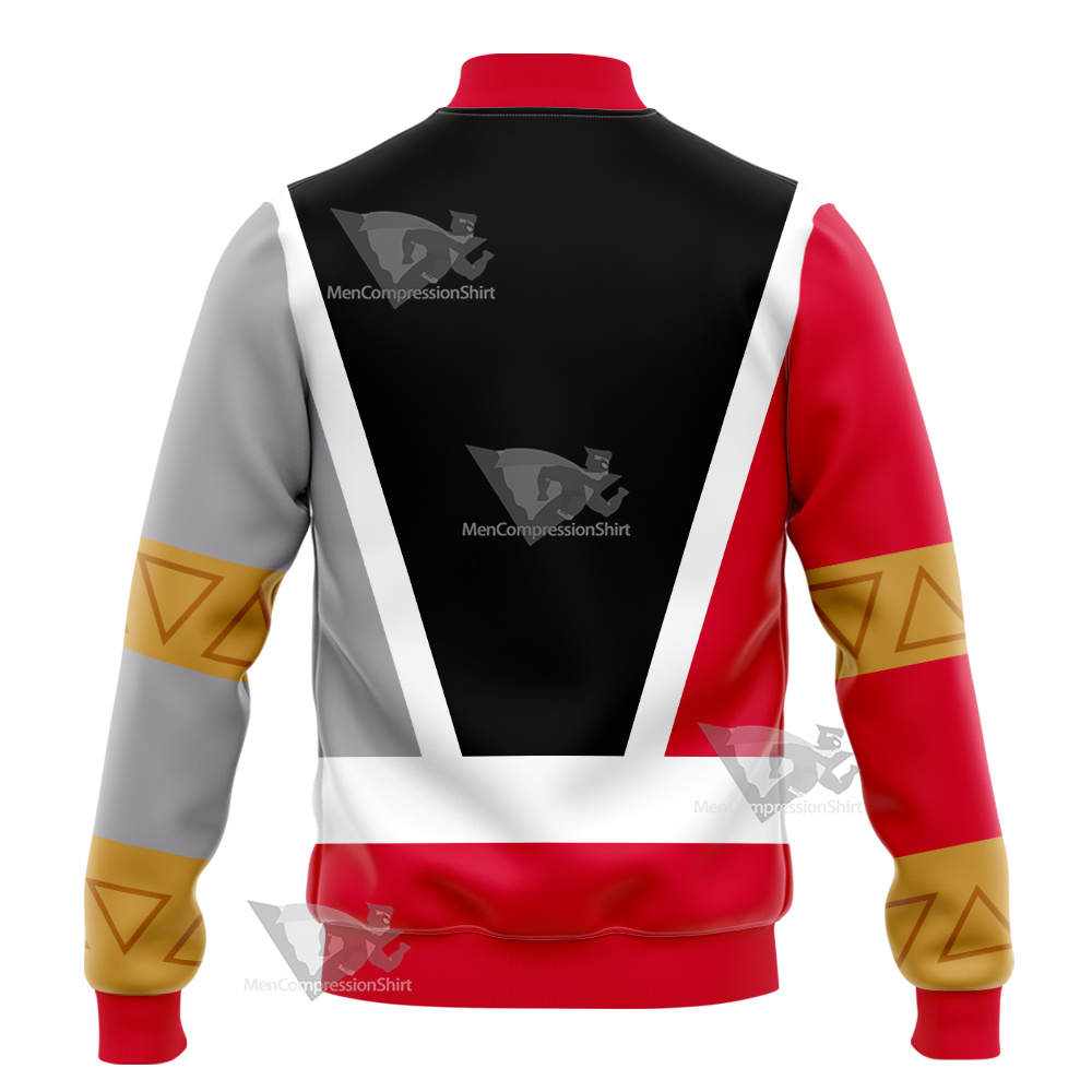 Power Rangers Dino Fury Red Ranger Varsity Jacket