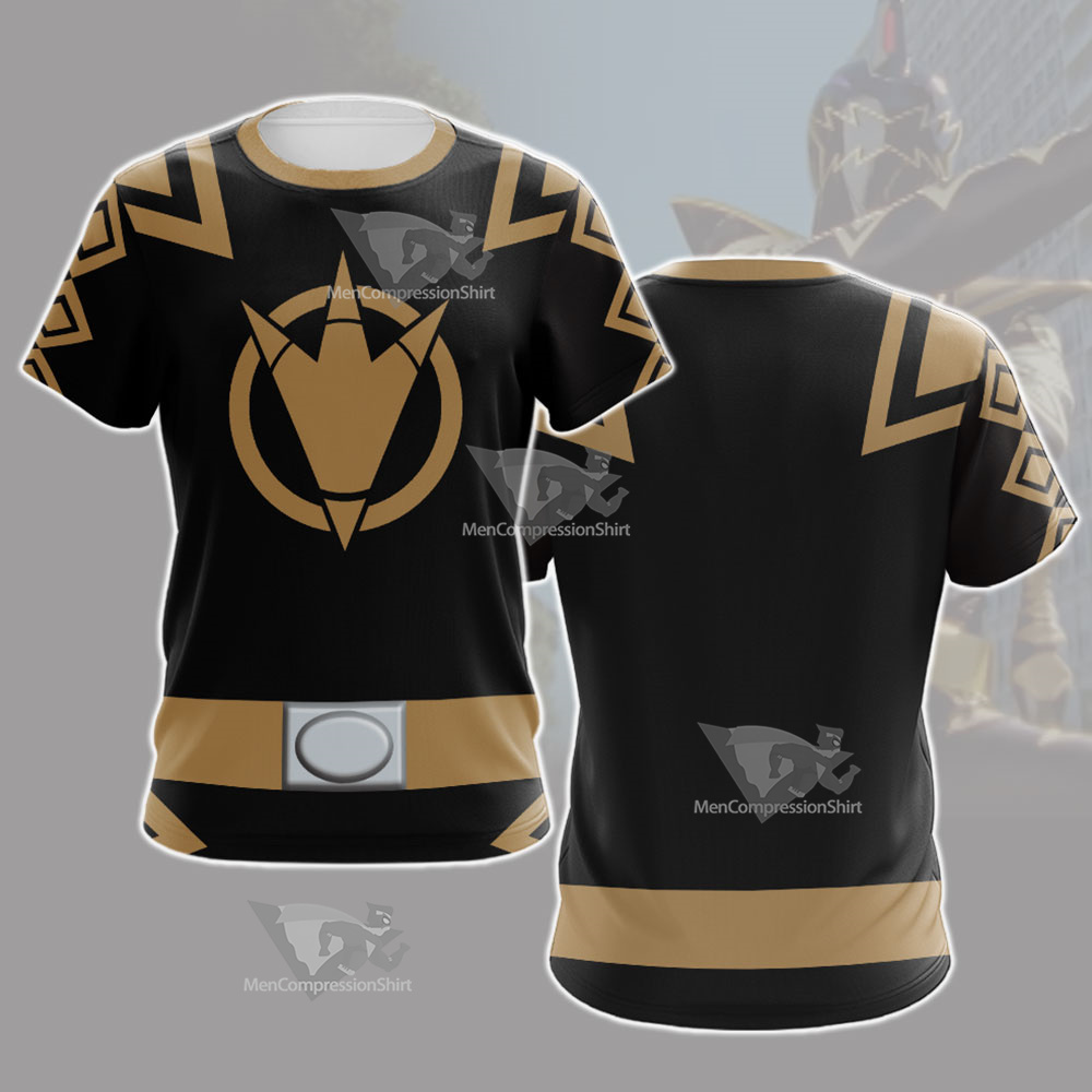 Power Rangers Dino Thunder Black Ranger Cosplay T-Shirt