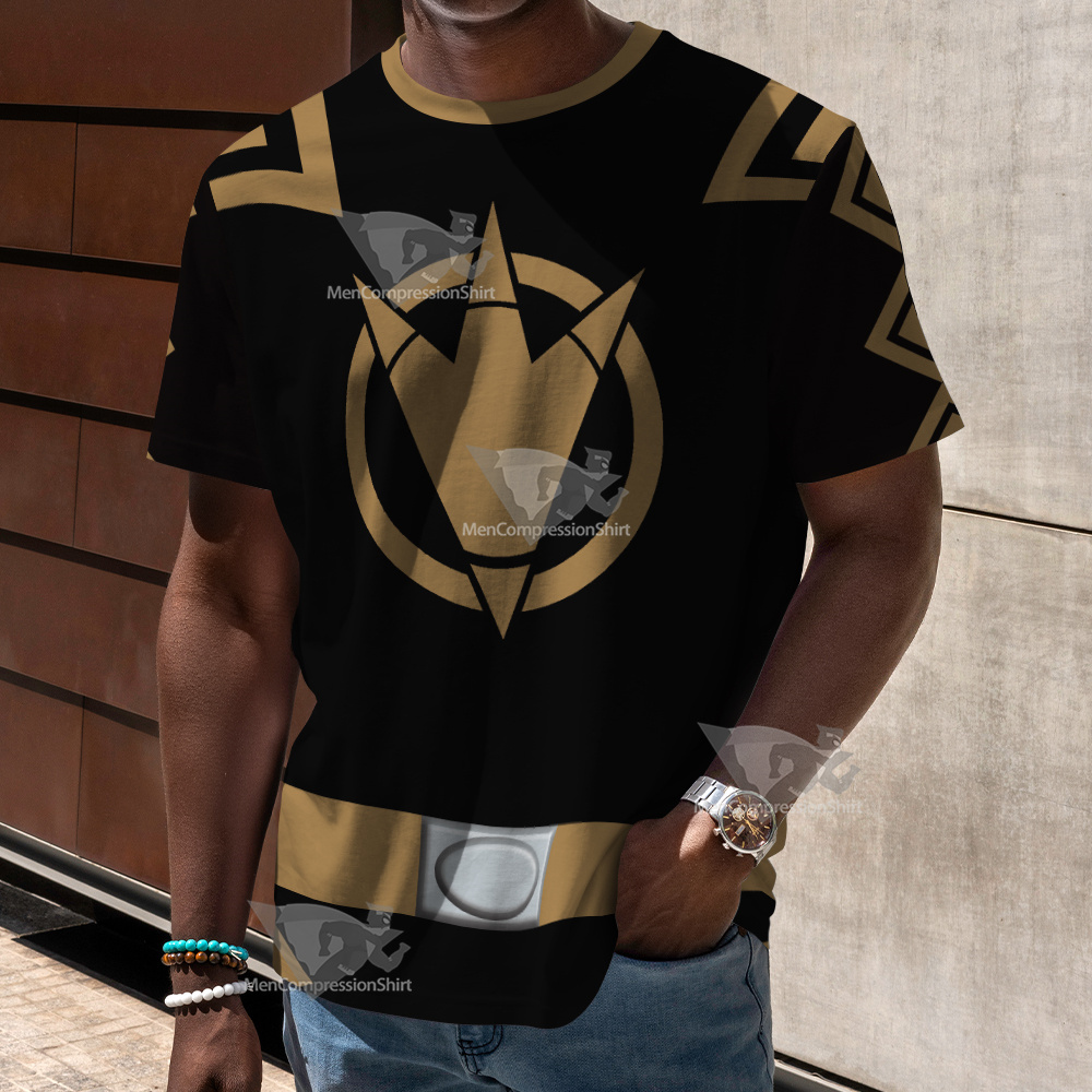 Power Rangers Dino Thunder Black Ranger Cosplay T-Shirt