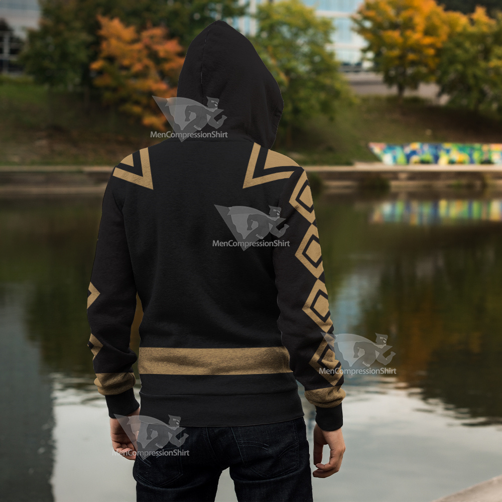 Power Rangers Dino Thunder Black Ranger Cosplay Zip Up Hoodie