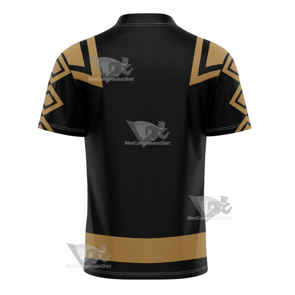 Power Rangers Dino Thunder Black Ranger Football Jersey