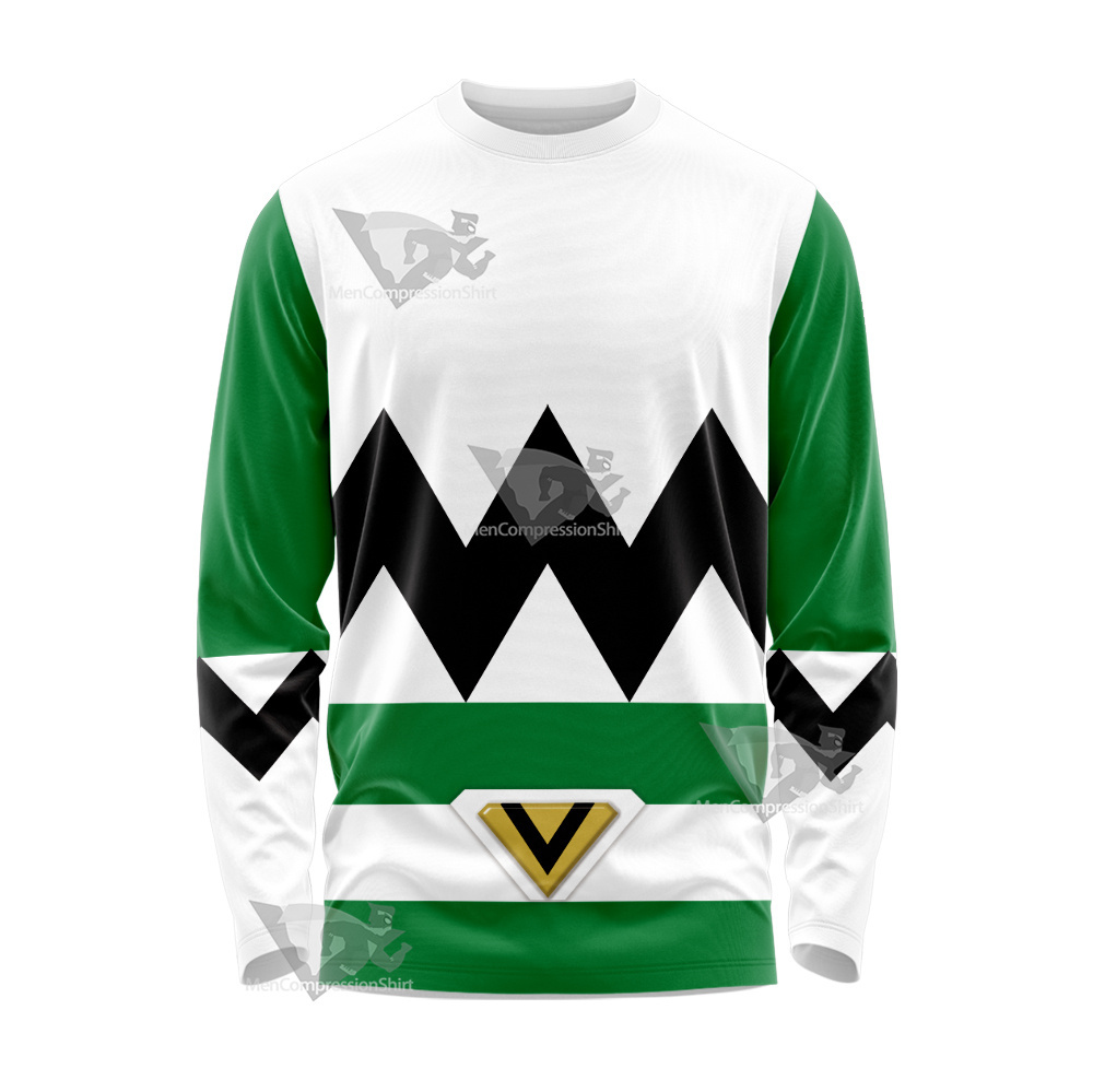 Power Rangers Lost Galaxy Episode Green Long Sleeve Shirt