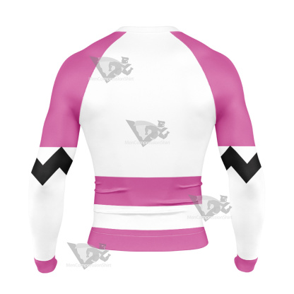 Power Rangers Lost Galaxy Episode Pink Long Sleeve Compression Shirt