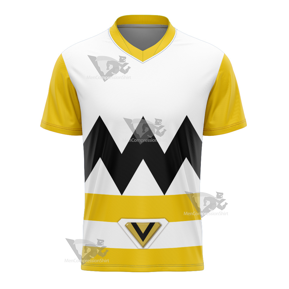 Power Rangers Lost Galaxy Episode Yellow Football Jersey