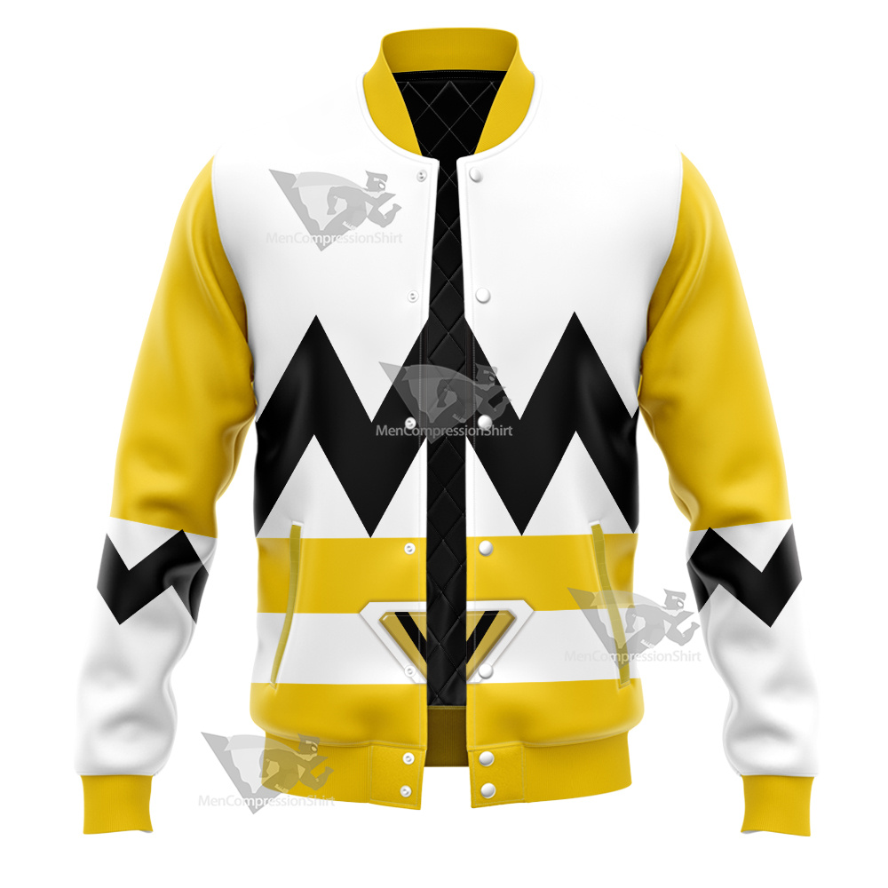 Power Rangers Lost Galaxy Episode Yellow Varsity Jacket