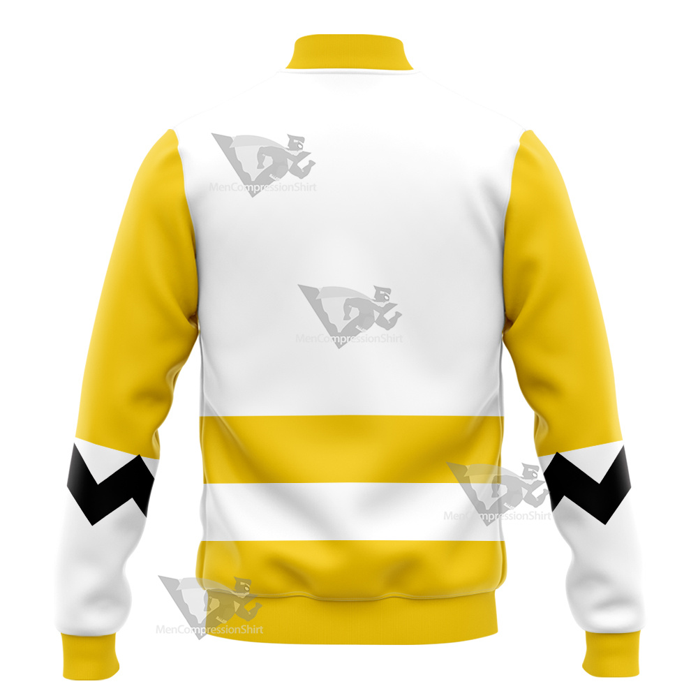 Power Rangers Lost Galaxy Episode Yellow Varsity Jacket