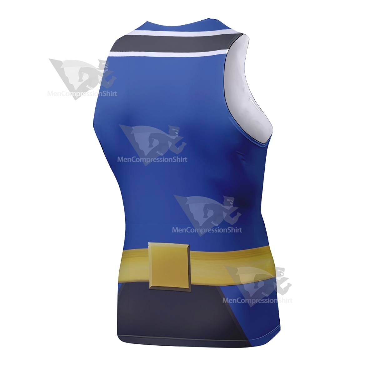 Power Rangers Samurai Blue Sleeveless Compression Shirt