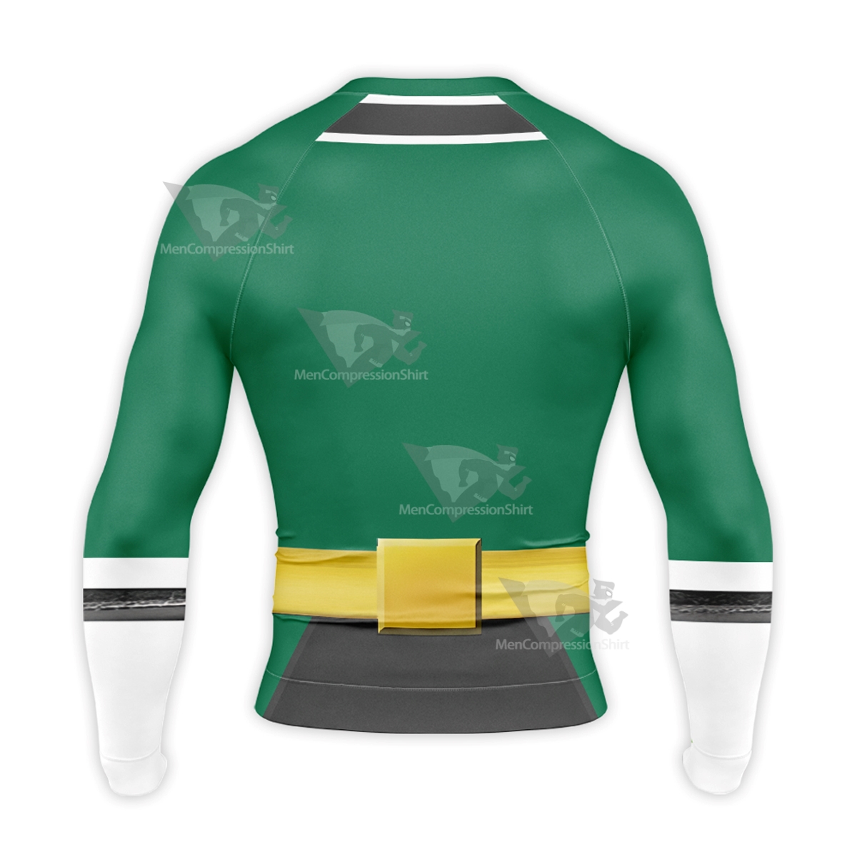 Power Rangers Samurai Green Long Sleeve Compression Shirt