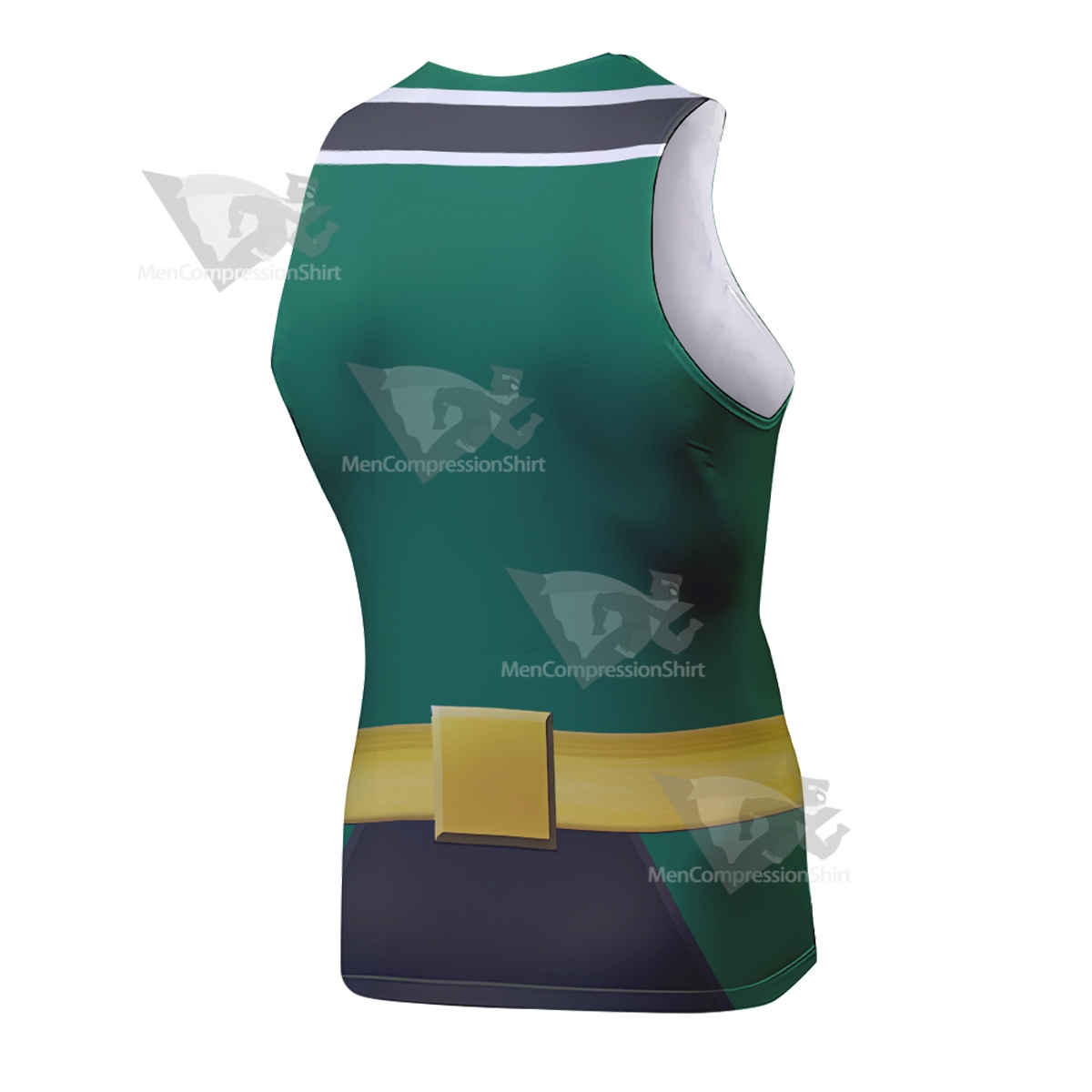 Power Rangers Samurai Green Sleeveless Compression Shirt