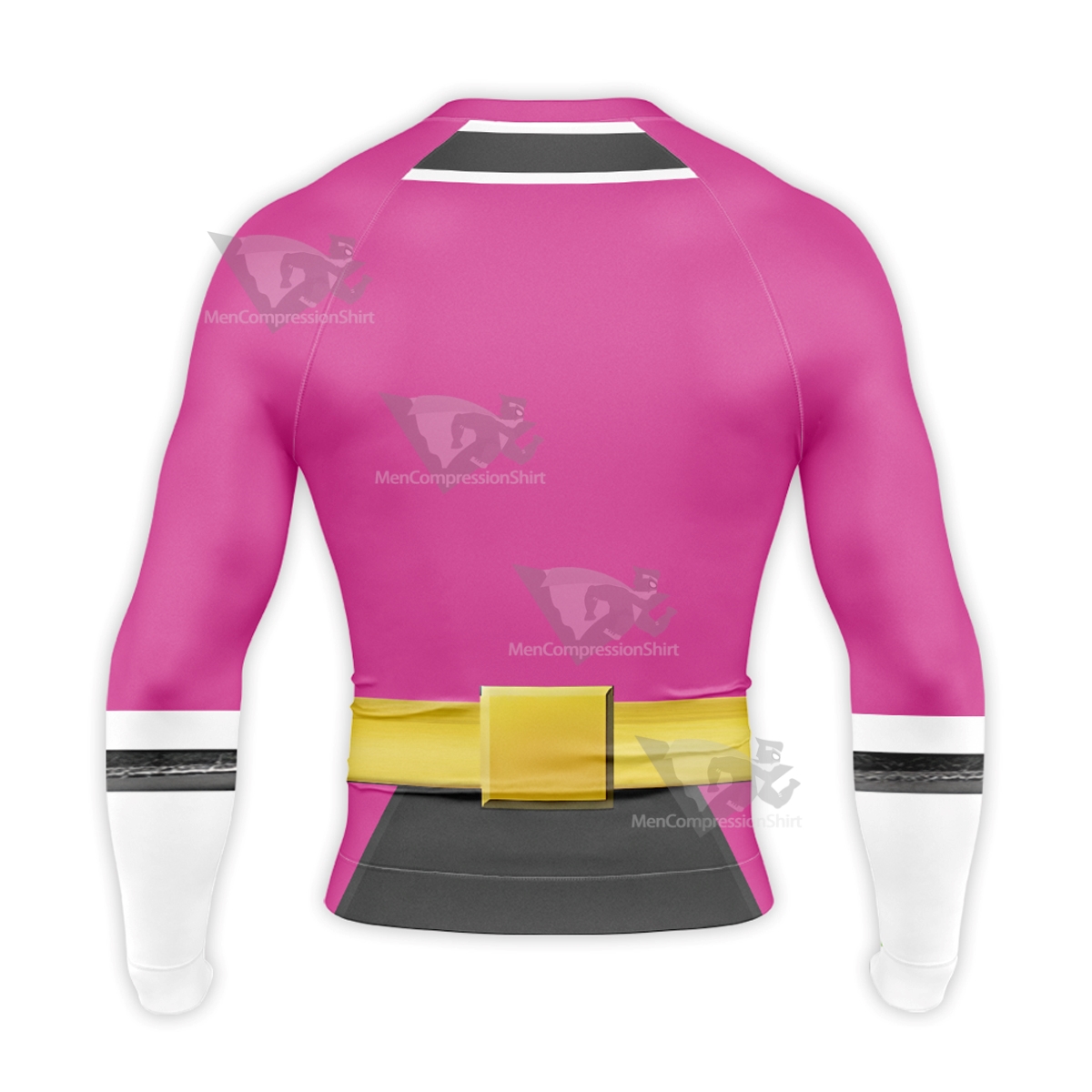 Power Rangers Samurai Pink Long Sleeve Compression Shirt