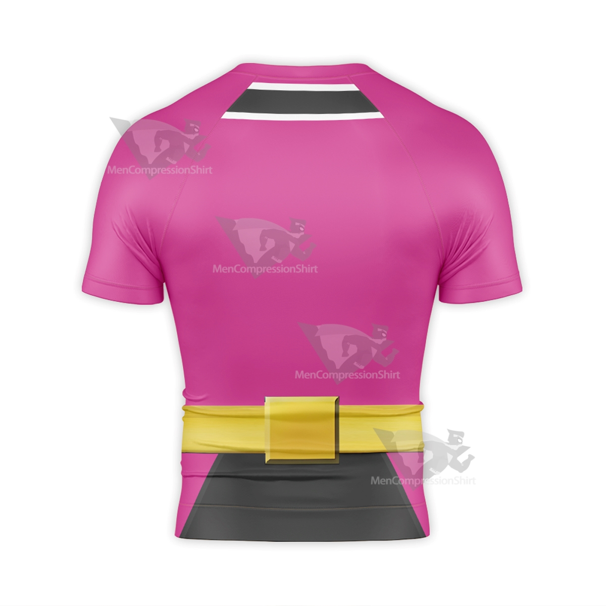 Power Rangers Samurai Pink Short Sleeve Compression Shirt