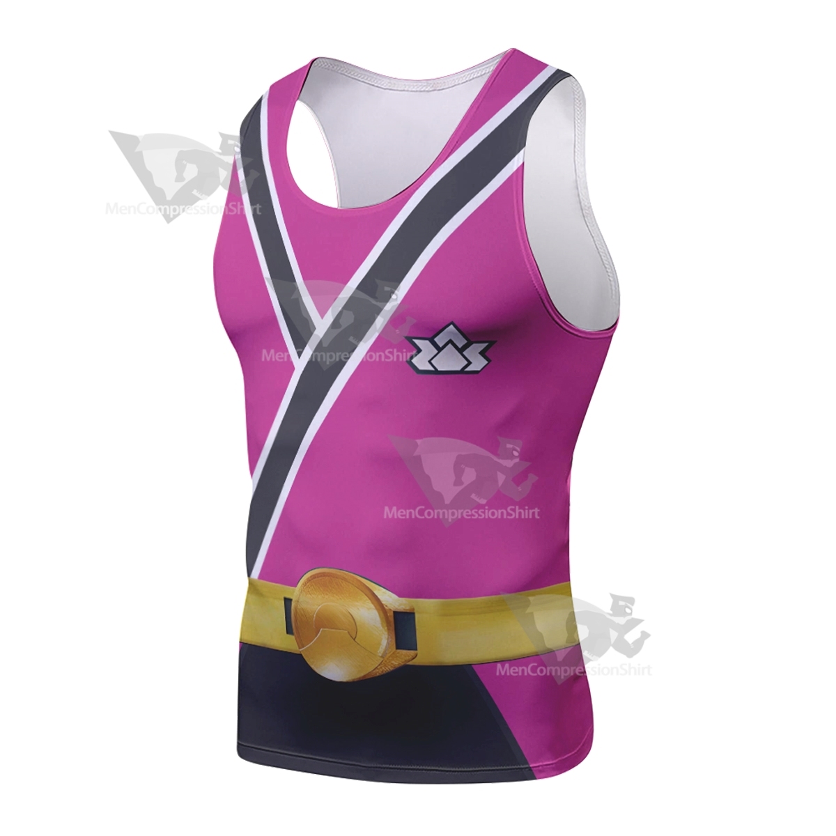 Power Rangers Samurai Pink Sleeveless Compression Shirt