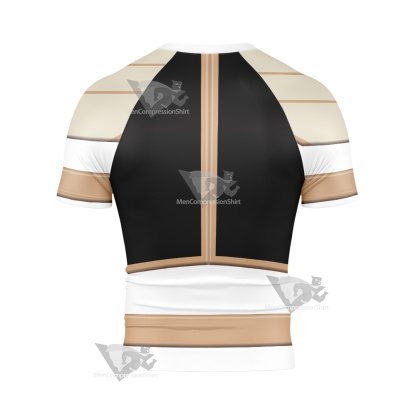 Power Rangers White Ranger Short Sleeve Compression Shirt