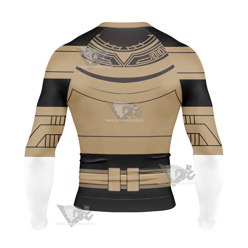 Power Rangers Zeo Gold Ranger Long Sleeve Compression Shirt