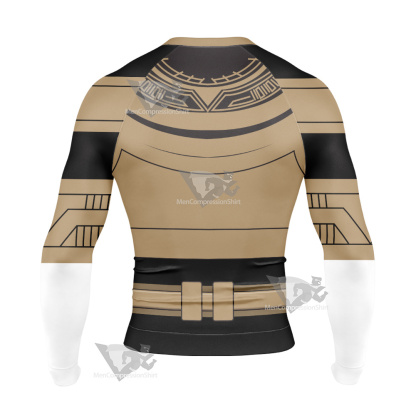 Power Rangers Zeo Gold Ranger Long Sleeve Compression Shirt