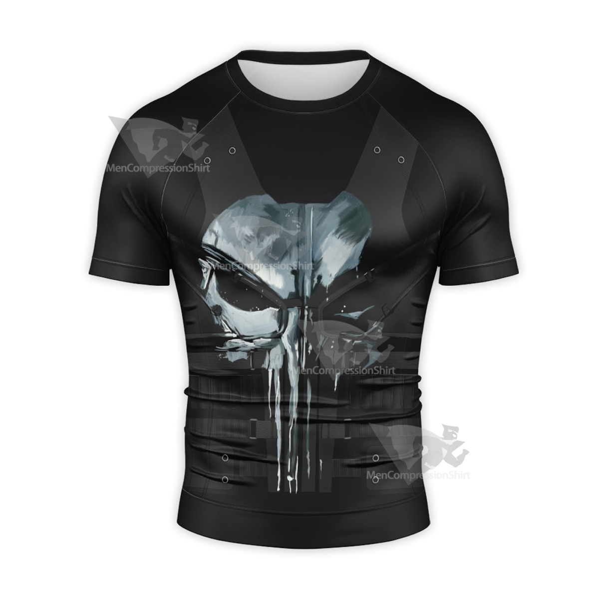 Punisher Jon Bernthal Short Sleeve Compression Shirt