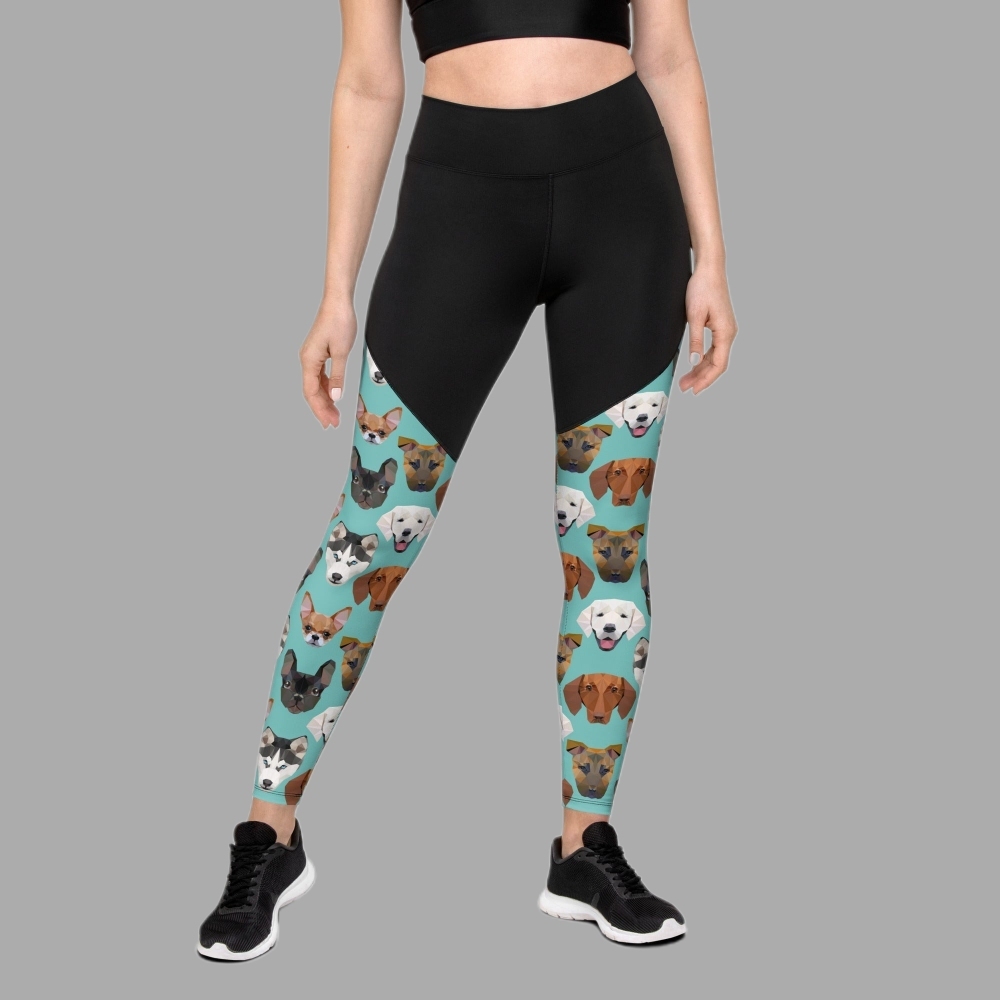 Pup Pattern Women Compression Legging