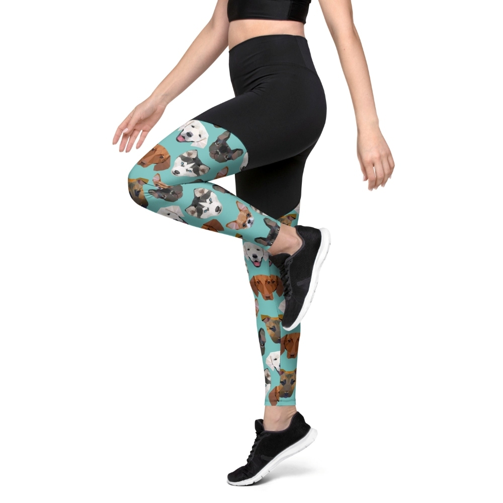 Pup Pattern Women Compression Legging
