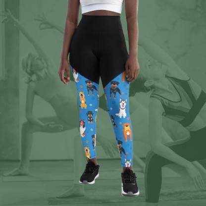Puppies And Paws Women Compression Legging