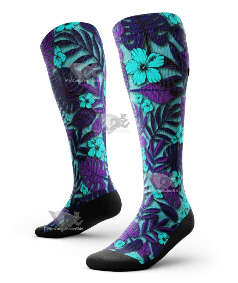 Purple Poison Knee High Compression Socks