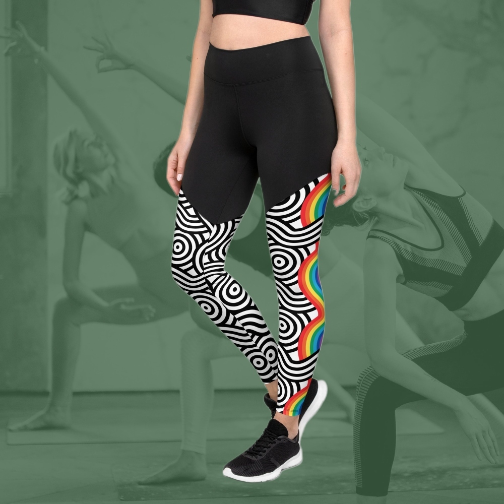 Rainbow Lines Women Compression Legging