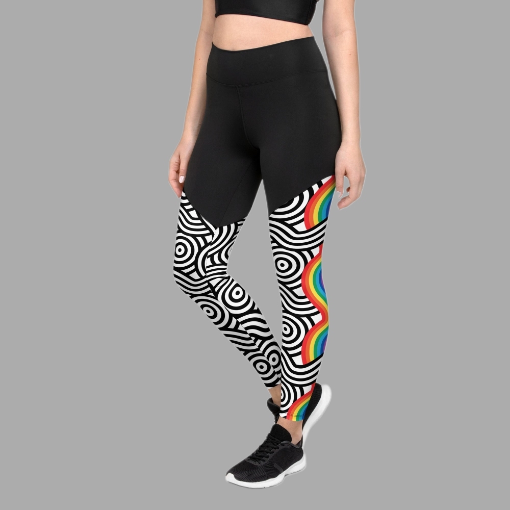 Rainbow Lines Women Compression Legging