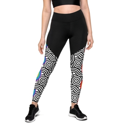 Rainbow Lines Women Compression Legging