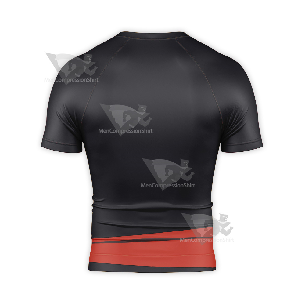 Randy Cunningham Black Cosplay Short Sleeve Compression Shirt