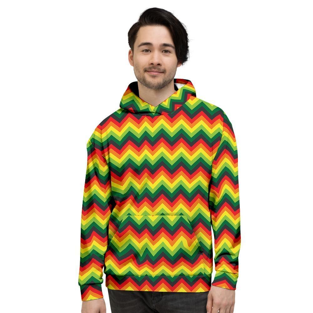 Rasta Jamaica Reggae Mens Full Size Hoodie
