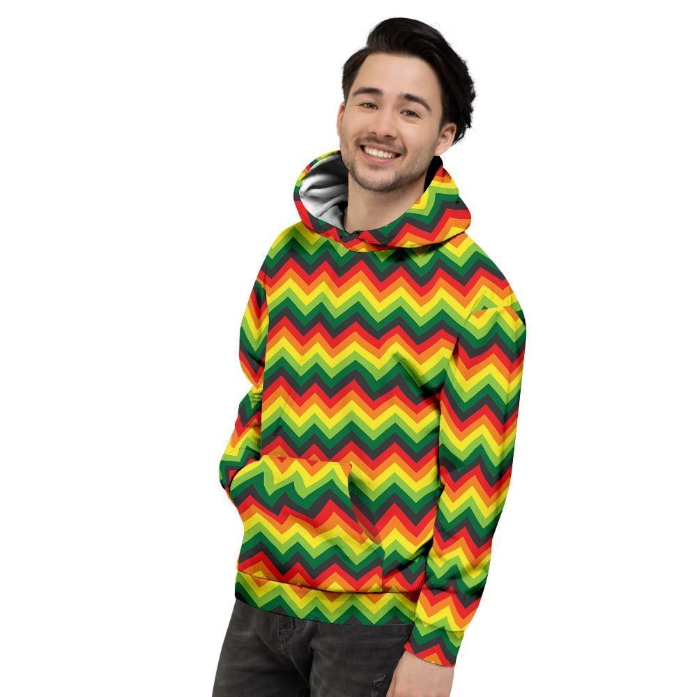Rasta Jamaica Reggae Mens Full Size Hoodie