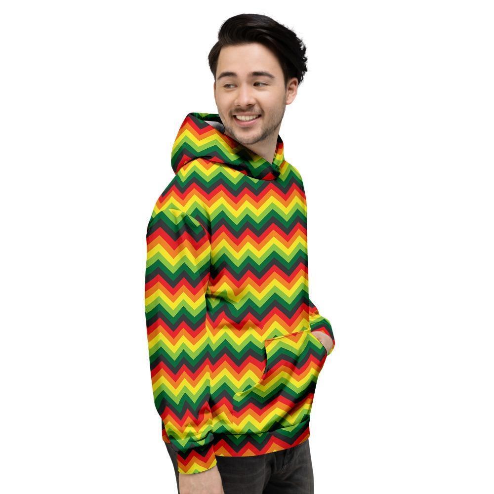 Rasta Jamaica Reggae Mens Full Size Hoodie