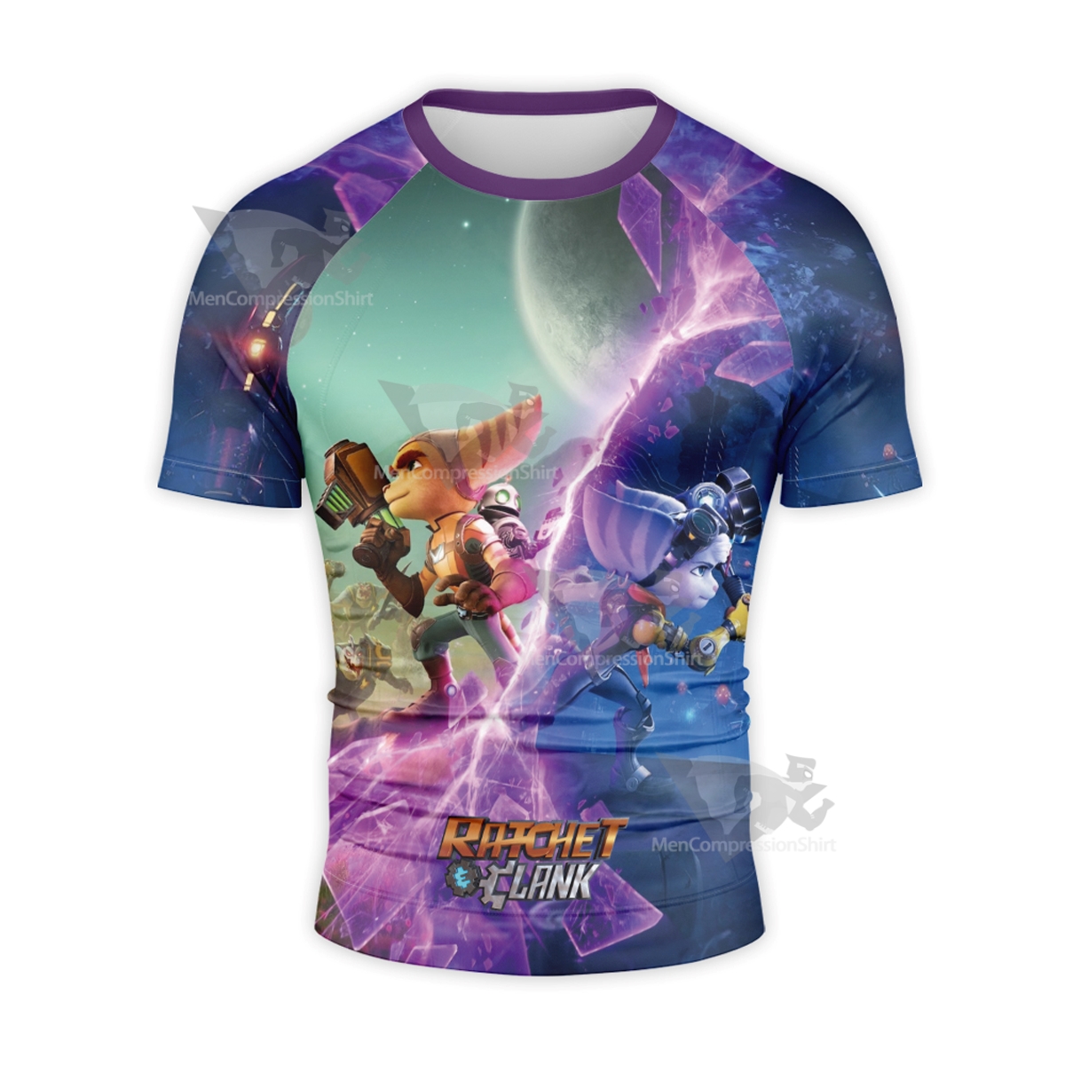 Ratchet Clank Universe Short Sleeve Compression Shirt