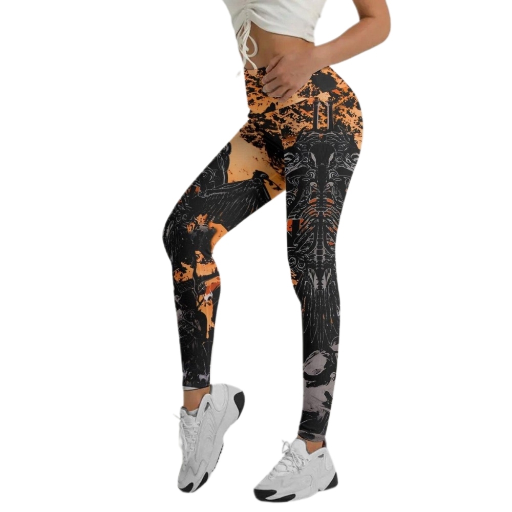 Raven Skull Women Compression Legging