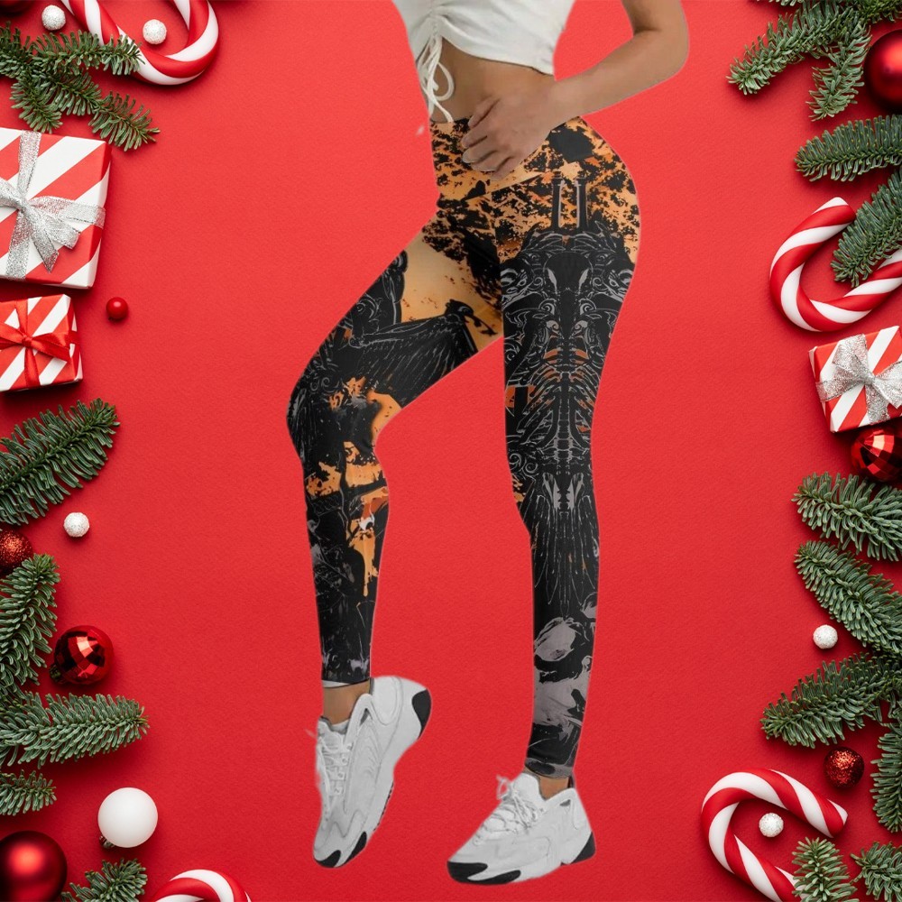 Raven Skull Women Compression Legging